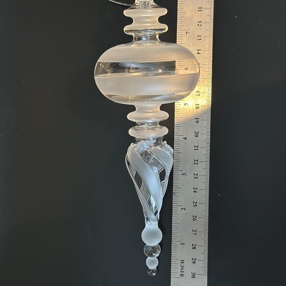 Vintage Handblown Glass Finial Ornament - Picture 4 of 4